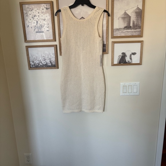 Reformation Ravello Knit Mini Dress -Cream - Picture 5 of 6